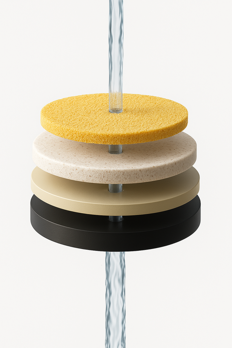<p>So funktioniert der 4-in-1<br/><strong>drinkpure Home</strong> Filter.</p>